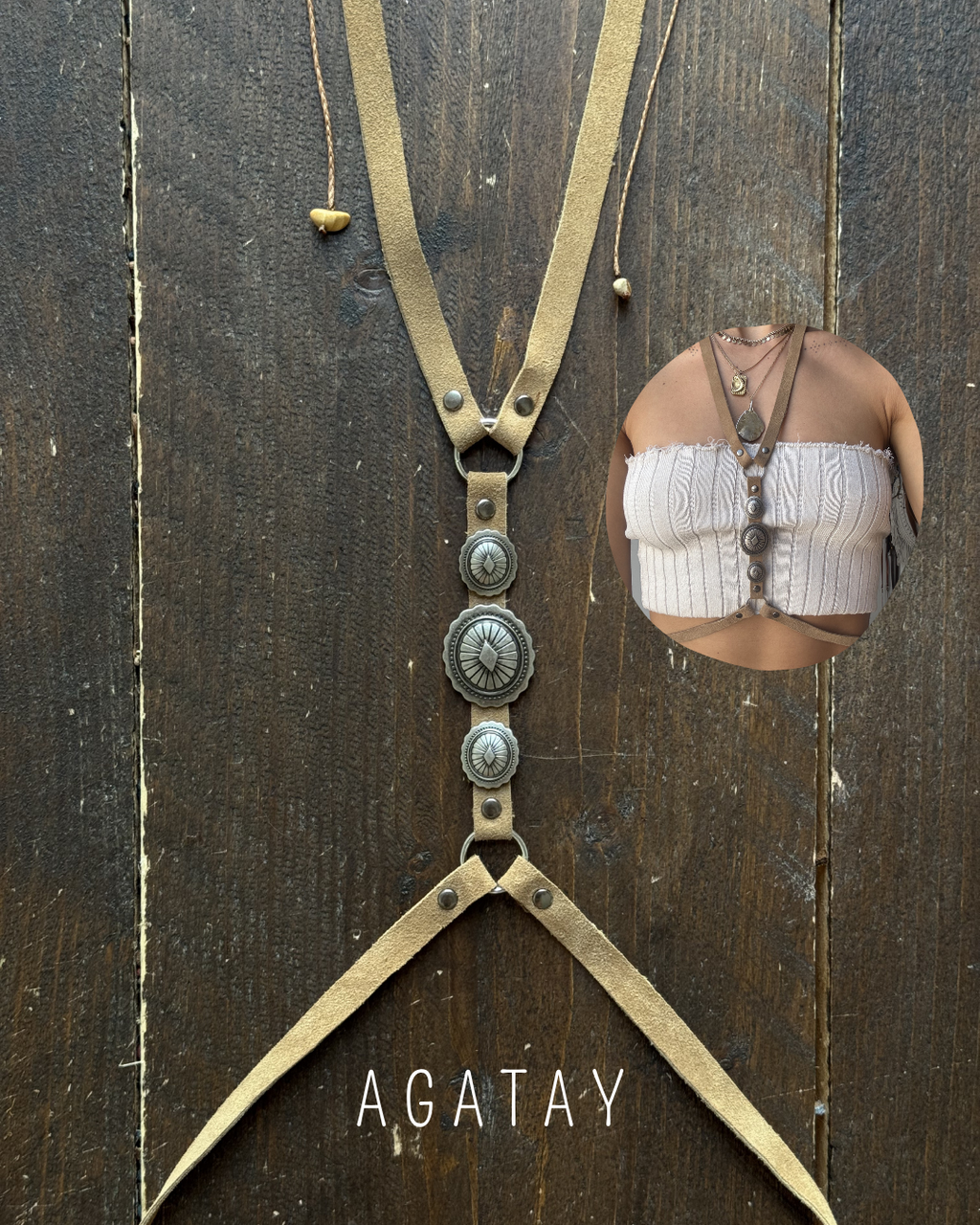 Juun leather harness