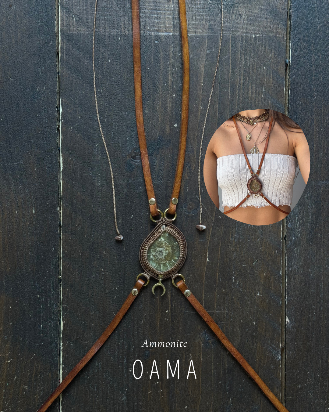 Juun leather harness
