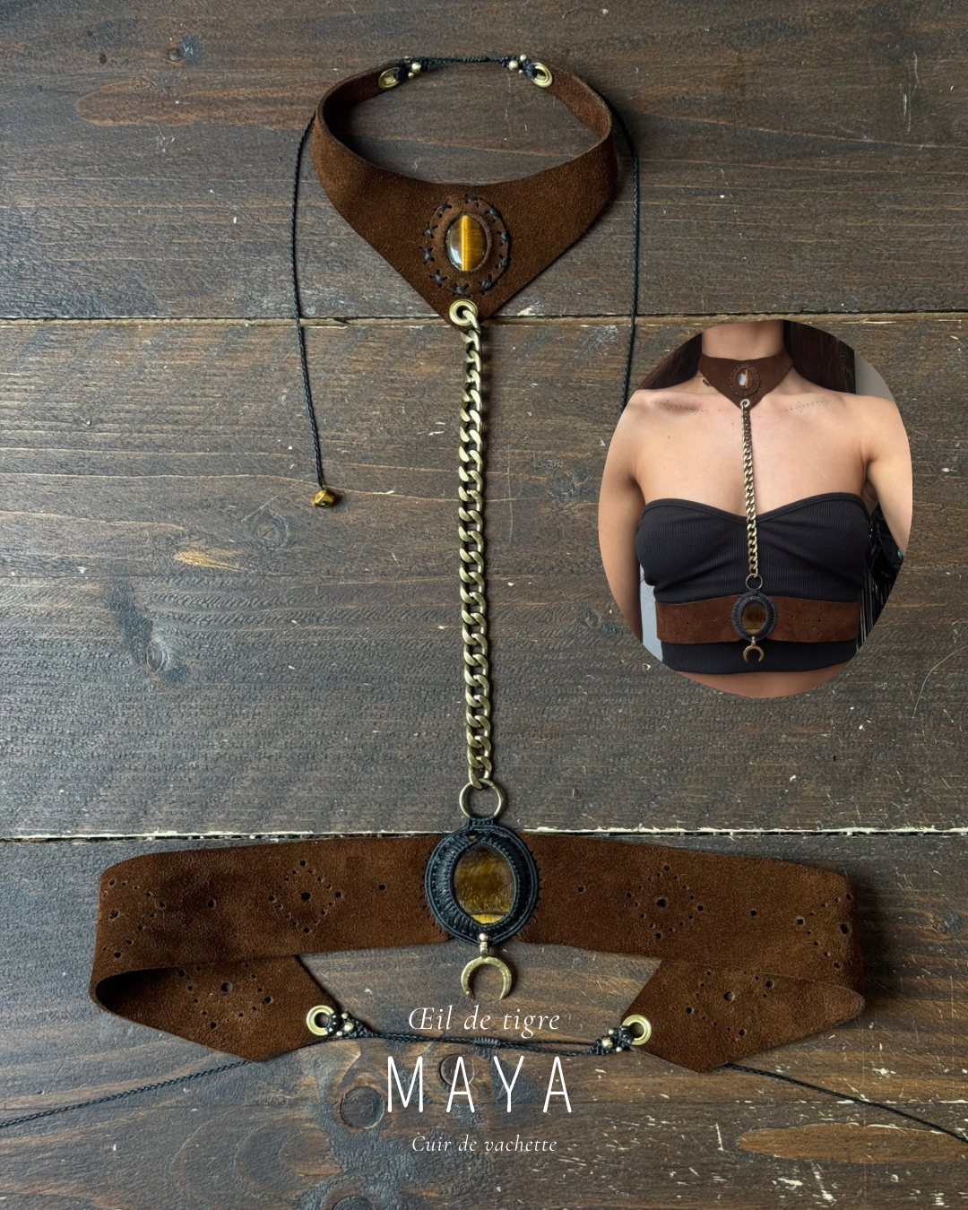 Harnais en cuir Juun